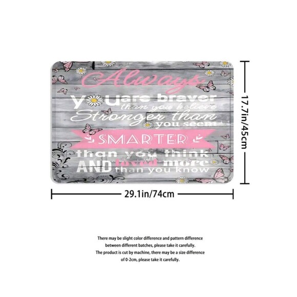 4-Pcs. Inspirational Quotes Shower Curtain Set - Picture 7 of 11